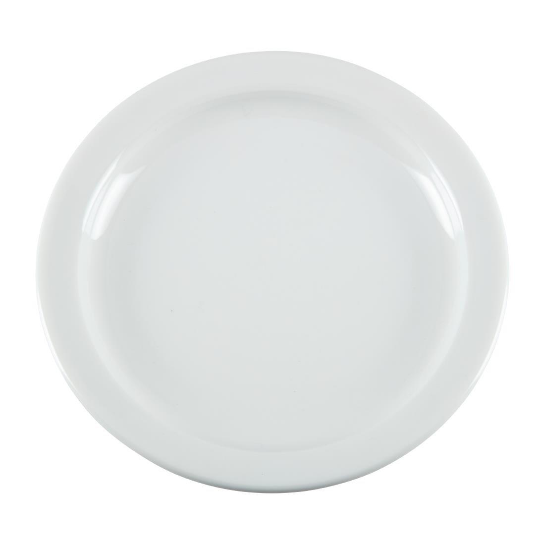 Assiettes à bord étroit blanches Olympia 150mm (Lot de 12) - FRANCE CHR