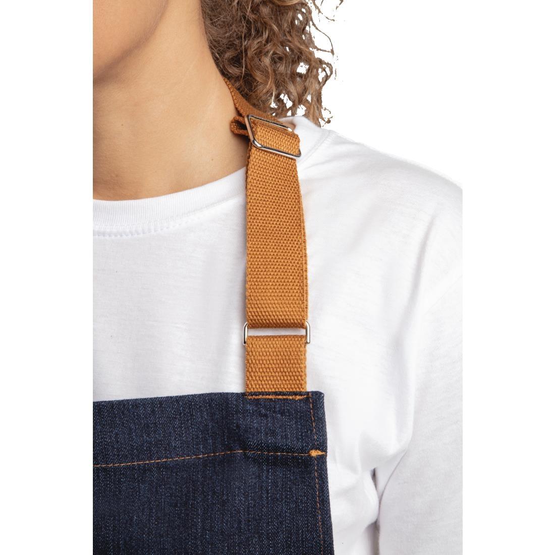 Tablier serveur bleu denim Southside 700x1000mm - FRANCE CHR