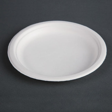 Assiettes en bagasse compostables Fiesta Compostable 17,9 cm (x50) - FRANCE CHR