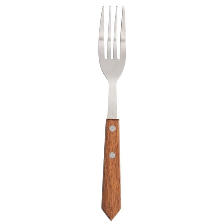 Fourchettes à viande Olympia manche en bois (Lot de 12) - FRANCE CHR