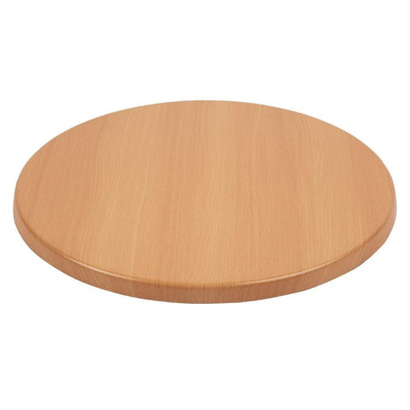 Plateau de table rond Bolero effet hêtre 600mm - FRANCE CHR