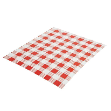 Papier ingraissable vichy rouge 310x380mm lot de 200 - FRANCE CHR