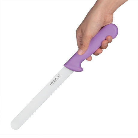 Couteau à pain Hygiplas violet 20cm - FRANCE CHR