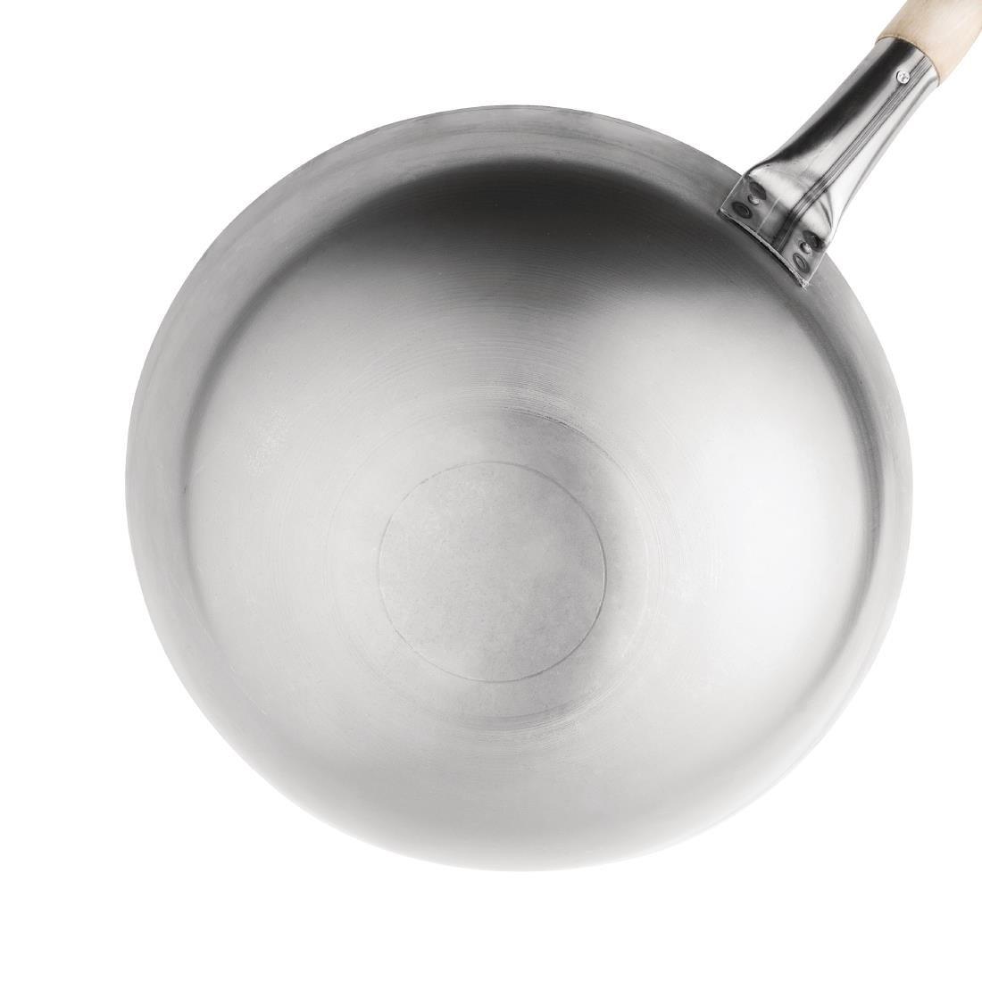 Wok conique en acier doux Vogue 35,6cm - FRANCE CHR