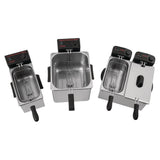 Friteuse de comptoir double Caterlite peu intensive 2x 3,5L - FRANCE CHR