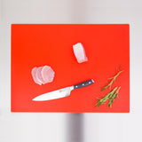 Grande planche à découper basse densité Hygiplas rouge - FRANCE CHR