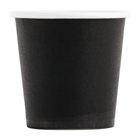 Gobelets jetables à café espresso Fiesta Recyclable noirs 120ml (lot de 50) - FRANCE CHR