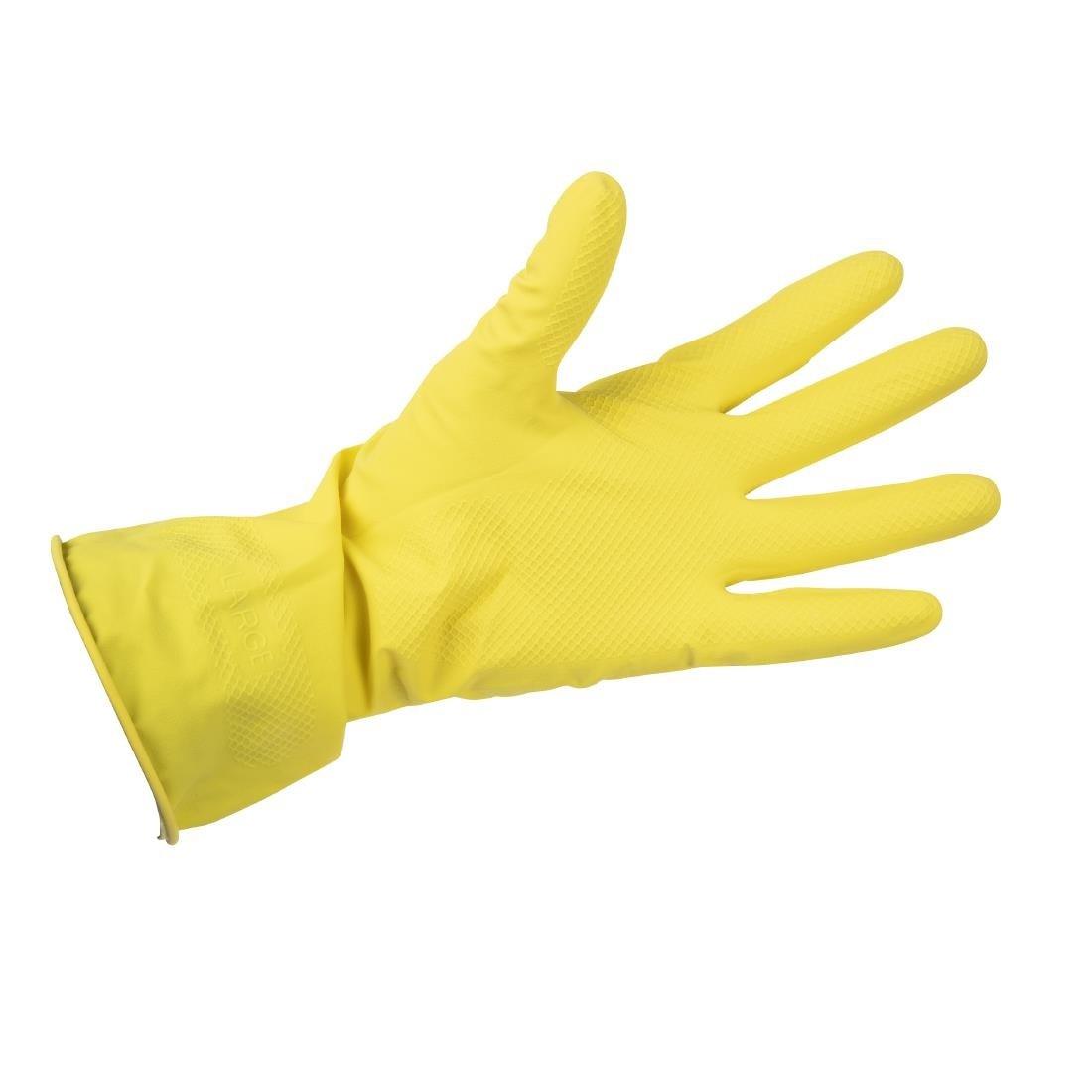 Gants multi usages Jantex jaunes S - FRANCE CHR