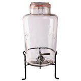 Distributeur d'eau rétro en verre avec socle Olympia 8,5L - FRANCE CHR