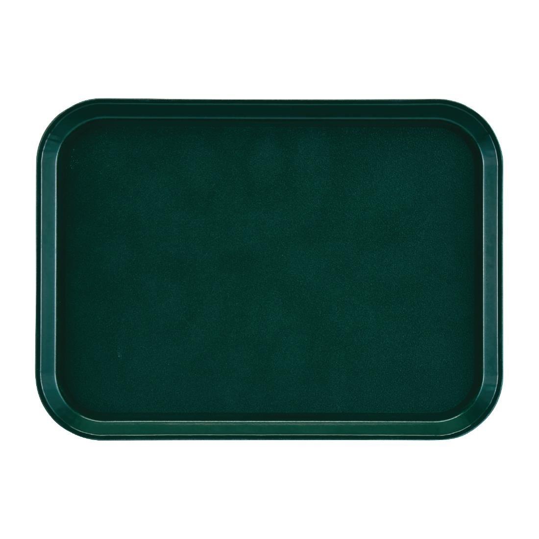 Plateau rectangulaire antidérapant en fibre de verre EpicTread Cambro vert 415mm - FRANCE CHR