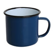 Mugs en acier émaillé bleu et noir Olympia 350ml - FRANCE CHR