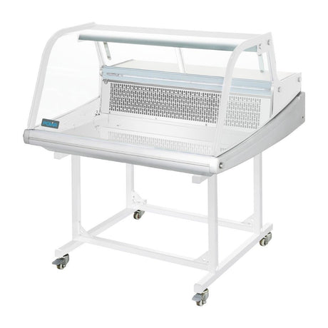 Support mobile pour vitrine réfrigérée de comptoir à poisson Polar Série G 175L - FRANCE CHR