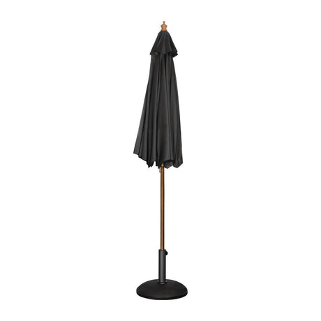 Parasol rond Bolero noir 3m - FRANCE CHR