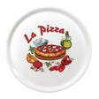 Assiettes à pizza en porcelaine 31 cm Saturnia décor La pizza X26 - FRANCE CHR