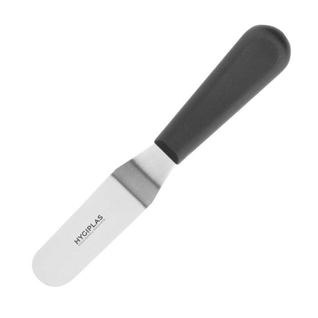 Couteau spatule coudé Hygiplas noir 100mm - FRANCE CHR