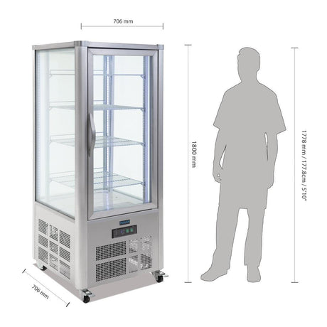 Vitrine à pâtisserie 400L Polar Série G - FRANCE CHR