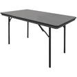 Table rectangulaire pliante grise en ABS Bolero 1220mm - FRANCE CHR