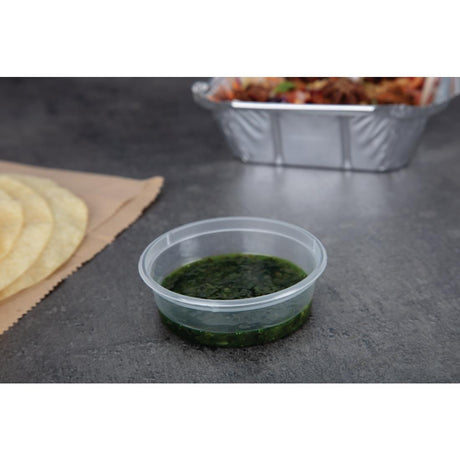 Pots à sauce micro-ondables en plastique Fiesta Recyclable 50ml (lot de 100) - FRANCE CHR