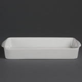 Plats à rôtir rectangulaires Olympia Whiteware 305 x 163 mm (lot de 6) - FRANCE CHR