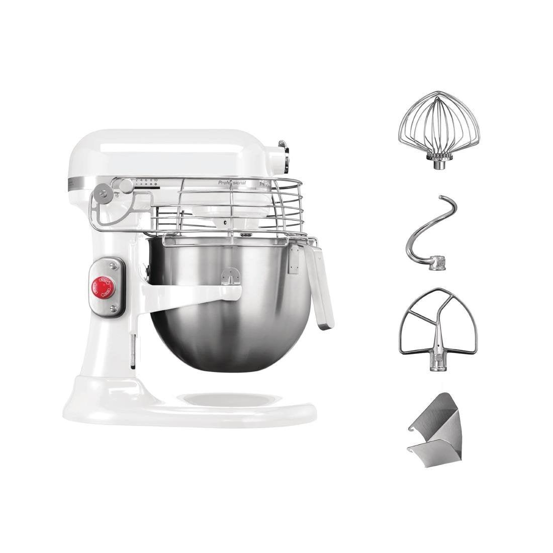 Batteur professionnel Kitchenaid 6,9L blanc 5KSM7990XEWH - FRANCE CHR