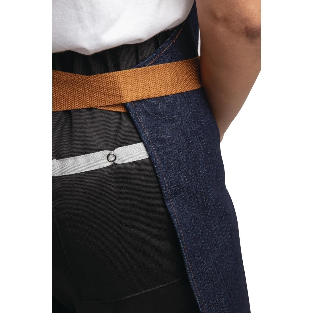 Tablier serveur bleu denim Southside 700x1000mm - FRANCE CHR