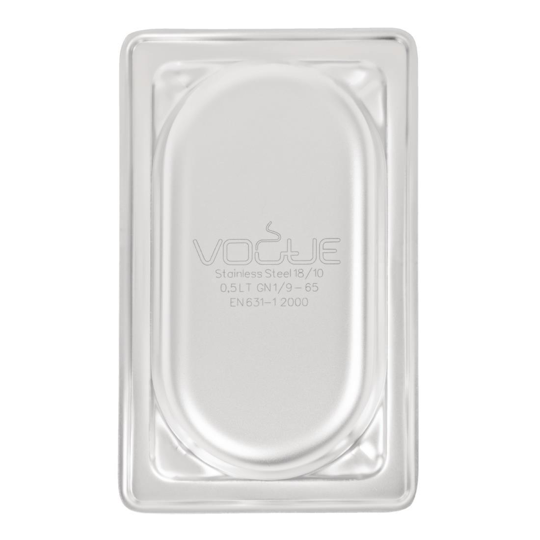 Bac inox 18/10 GN 1/9 Vogue 65mm - FRANCE CHR