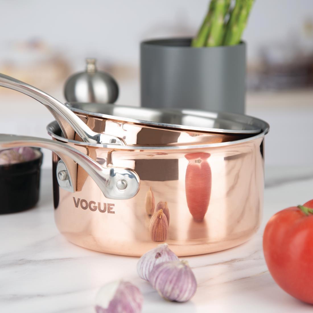 Casserole triple paroi cuivre induction Vogue 160mm - FRANCE CHR