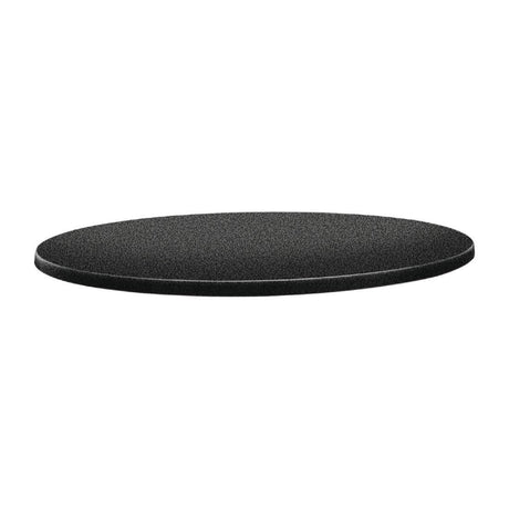 Plateau de table rond Topalit Classic Line 80cm anthracite - FRANCE CHR