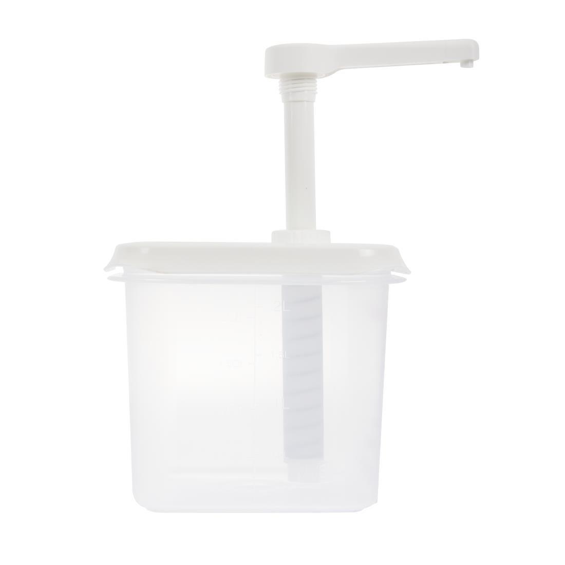 Distributeur de sauce Araven GN 1/6 transparent 2.6L - FRANCE CHR