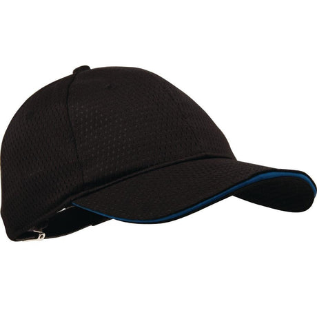 Casquette baseball Cool Vent Chef Works noire et bleue - FRANCE CHR