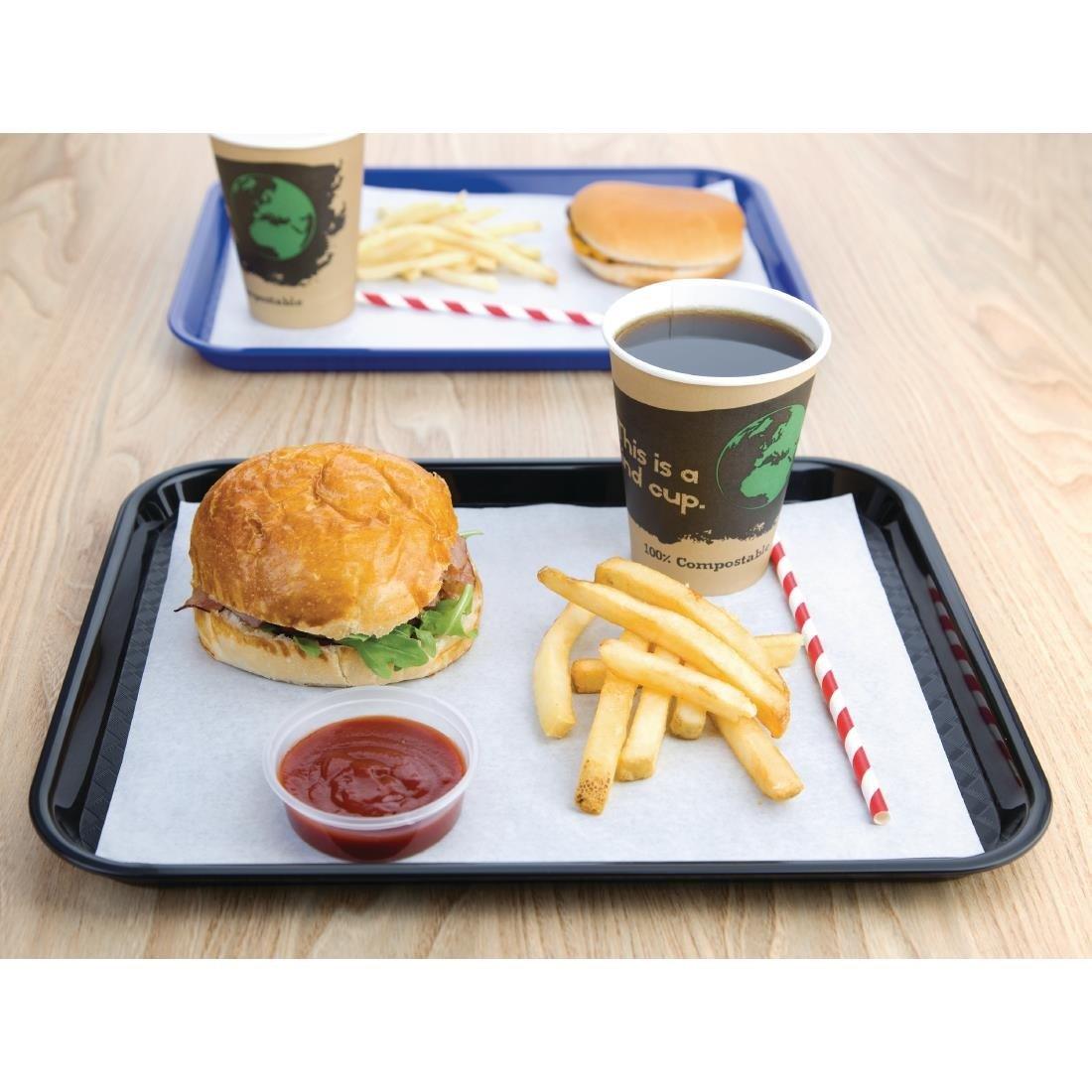 Plateau fast food en plastique Olympia Kristallon noir - FRANCE CHR