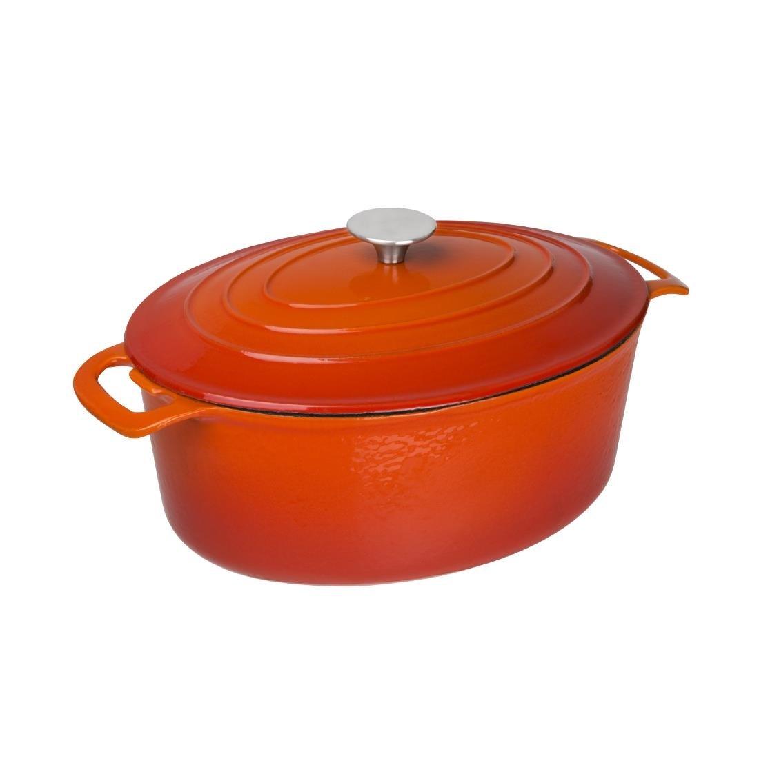 Grande cocotte ovale orange Vogue 6L - FRANCE CHR