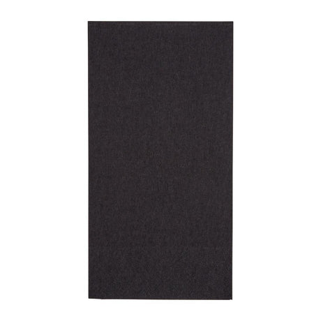 Serviettes dîner 2 plis format 1/8 Fiesta Recyclable 400mm noires (lot de 2000) - FRANCE CHR