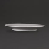 Soucoupes élégantes Olympia Whiteware 148mm (Lot de 12) - FRANCE CHR