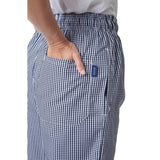 Pantalon de cuisine mixte Whites Vegas petits carreaux bleus et blancs XS - FRANCE CHR