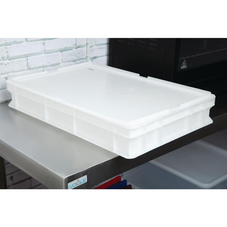 Couvercle pour boîte à pâte à pizza en polyéthylène Cambro 60x40x2cm - FRANCE CHR