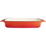 Plat en fonte rectangulaire Vogue orange 2,8L - FRANCE CHR