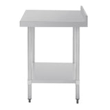 Table en acier inoxydable avec rebord Vogue 900 x 700mm - FRANCE CHR