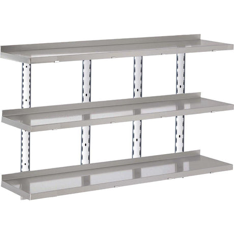 Etagère murale inox sans supports Gastro M 2000 x 400mm - FRANCE CHR