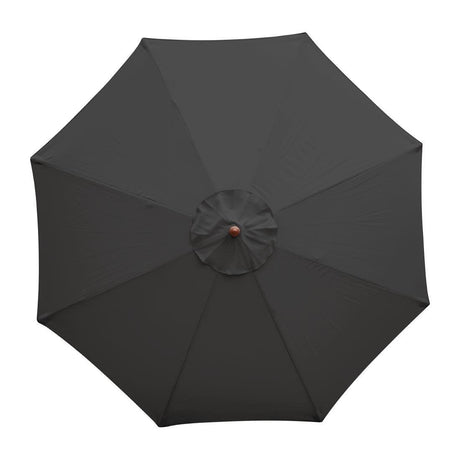 Parasol rond Bolero noir 2,5m - FRANCE CHR