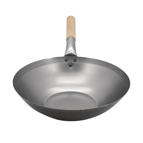 Wok en acier doux Vogue 33 cm - FRANCE CHR