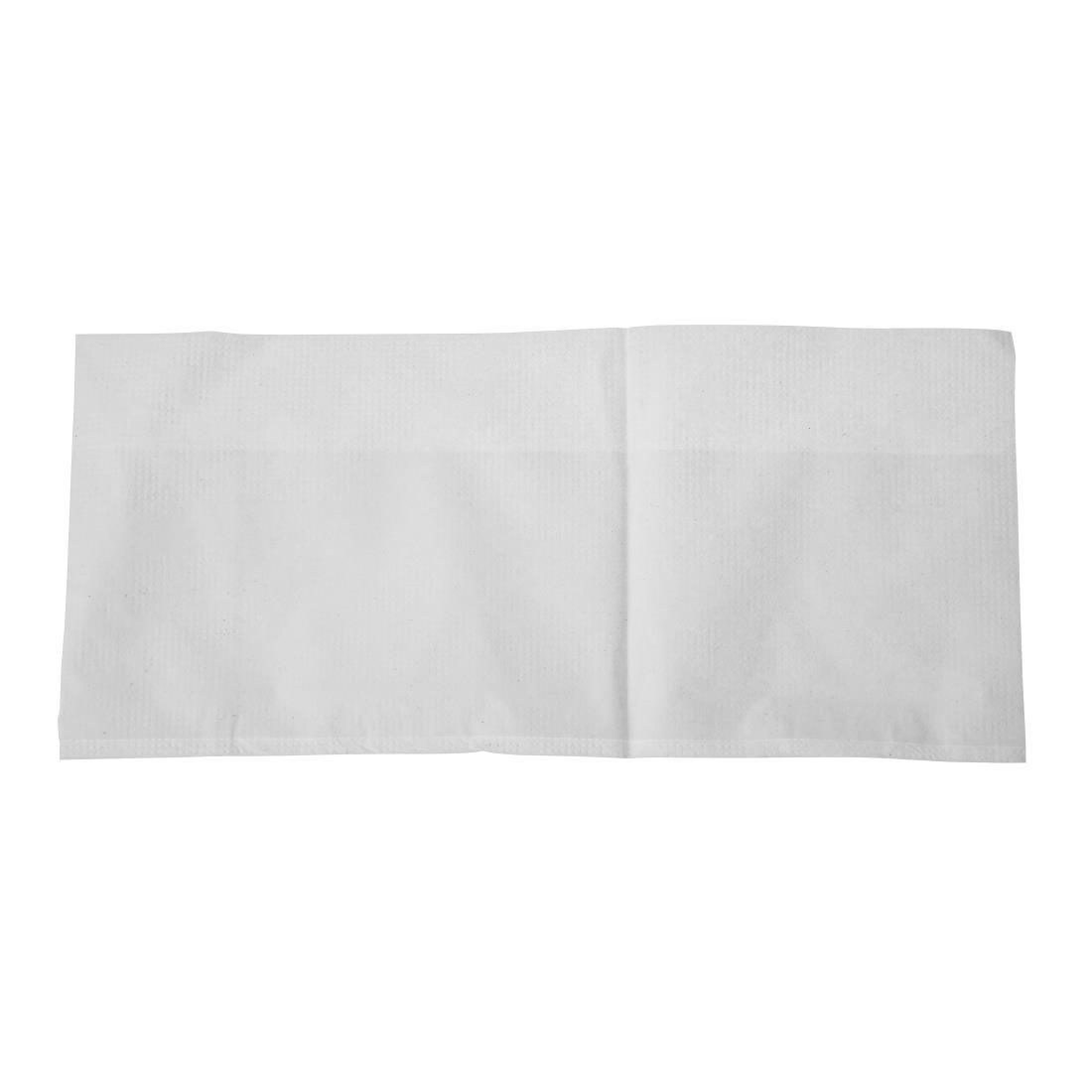 Serviettes blanches simple épaisseur 90 x 120mm (Lot de 6000) - FRANCE CHR