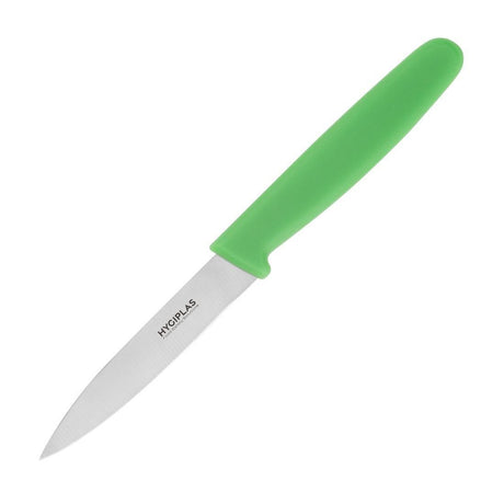 Couteau d office Hygiplas vert 7,5 cm - FRANCE CHR