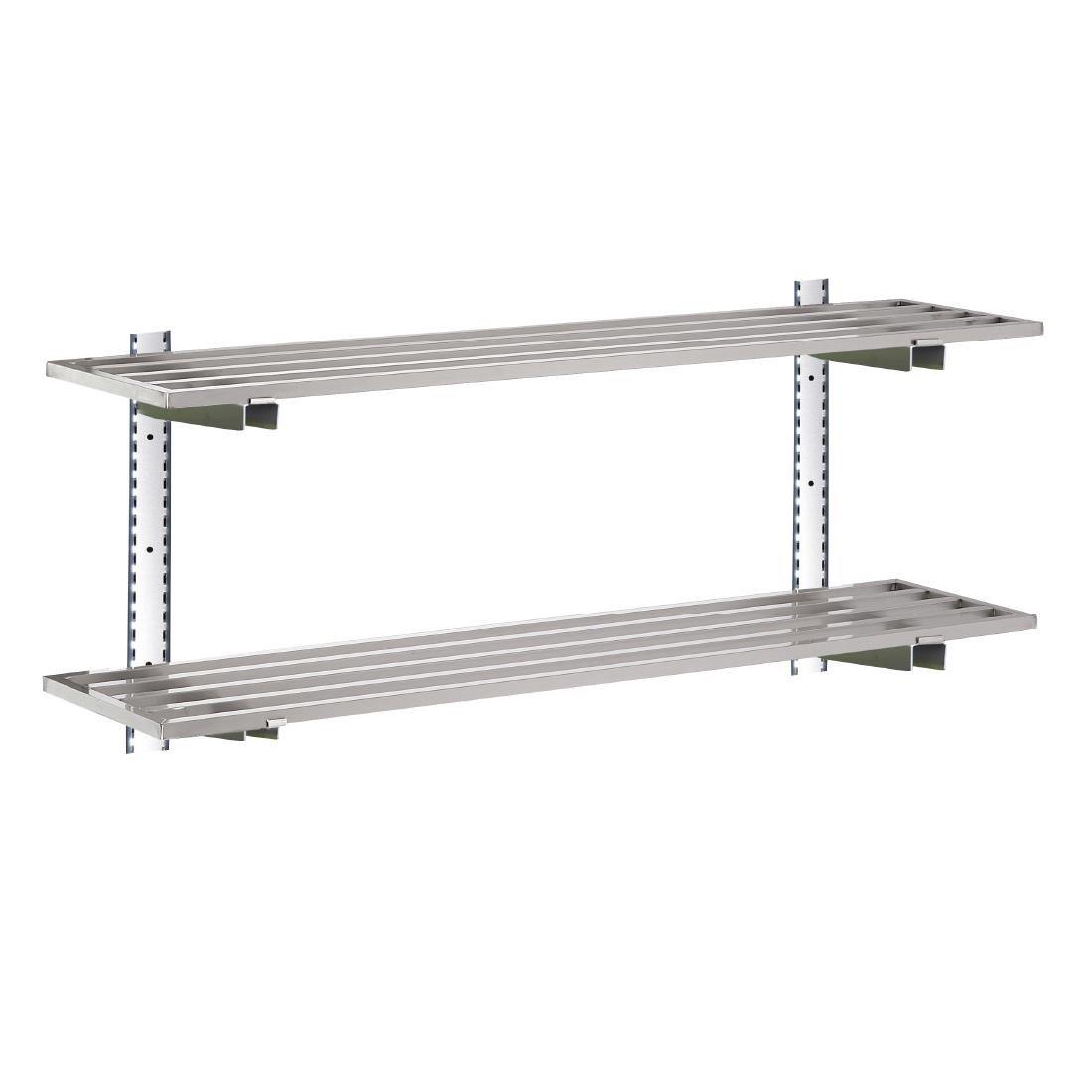 Etagère murale ajourée inox Gastro M 20x1000x400mm - FRANCE CHR