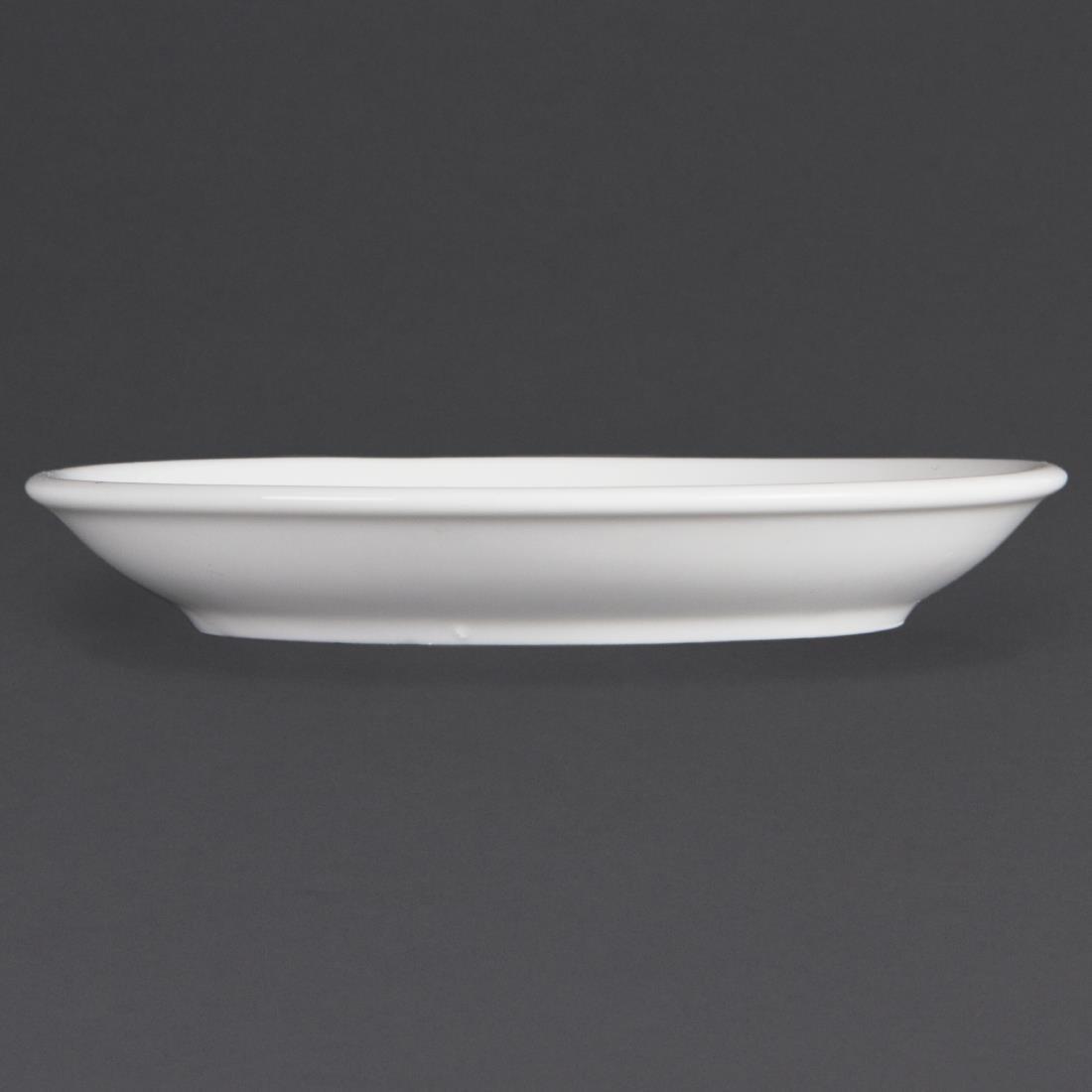 Soucoupe pour tasse à espresso empilable blanche Olympia (Lot de 12) - FRANCE CHR