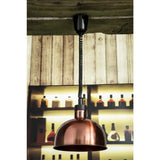 Lampe chauffante dôme rétractable Buffalo finition cuivre - FRANCE CHR