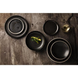 Assiettes creuses noir mat Olympia Canvas 20 cm (Lot de 6) - FRANCE CHR