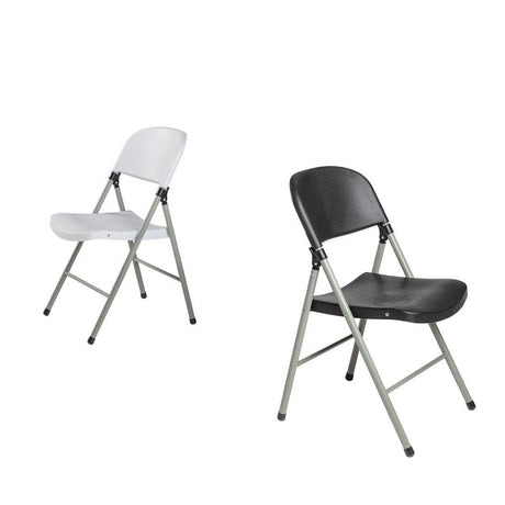 Chaises pliantes Bolero noires et grises (Lot de 2) - FRANCE CHR