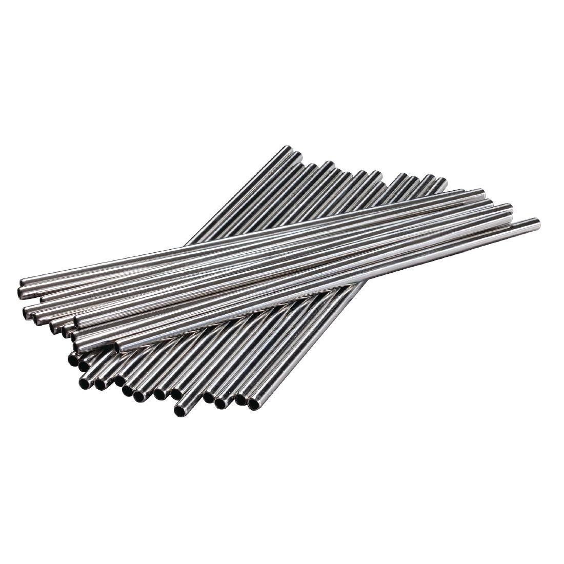 Pailles en inox Beaumont 215mm (lot de 25) - FRANCE CHR