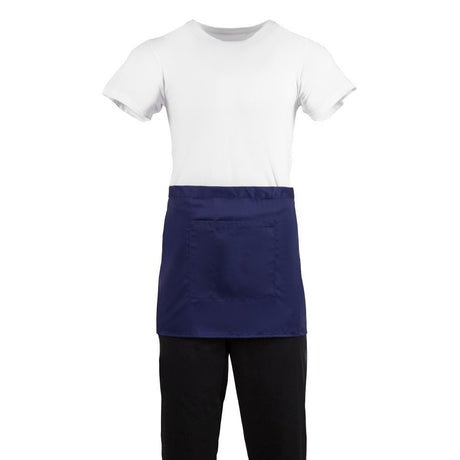 Tablier serveur court Whites bleu marine - FRANCE CHR